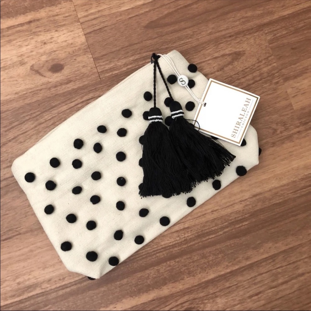 Pom Pom Clutch Bag
